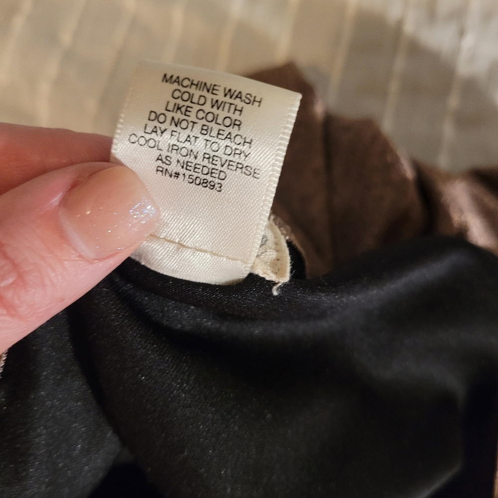 Wet Seal Slip Dress Metallic Pink with Slit - Picture 7 of 7